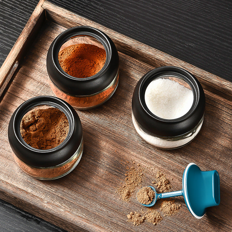 Moisture-Proof Seasoning Jar and Cover Spoon Integrated